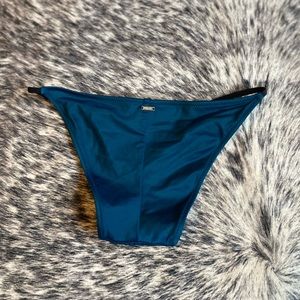 PINK Victoria Secret bikini bottoms dark green string sides